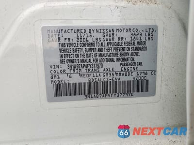 Zdjęcie 13 z 13 samochodu: 2015 NISSAN SENTRA S VIN:3N1AB7AP4FY377970 - miniatura