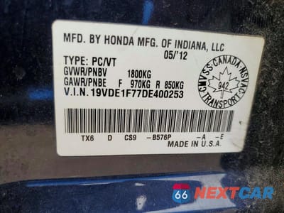 Zdjęcie 12 z 12 samochodu: 2013 ACURA ILX 20 TECH VIN:19VDE1F77DE400253 - miniatura