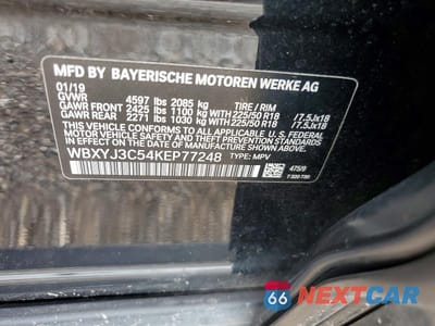 Zdjęcie 12 z 12 samochodu: 2019 BMW X2 SDRIVE28I VIN:WBXYJ3C54KEP77248 - miniatura
