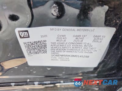 Zdjęcie 12 z 12 samochodu: 2021 CADILLAC CT5 LUXURY VIN:1G6DW5RK0M0145288 - miniatura