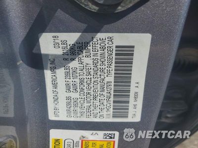 Zdjęcie 12 z 12 samochodu: 2018 HONDA ACCORD EX VIN:1HGCV1F4XJA127978 - miniatura