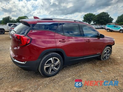 Trzecie zdjęcie samochodu z tyłu: 2018 GMC TERRAIN SLT VIN:3GKALPEV8JL261491 - miniatura