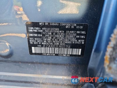 Zdjęcie 14 z 14 samochodu: 2020 SUBARU FORESTER VIN:JF2SKADC2LH601754 - miniatura
