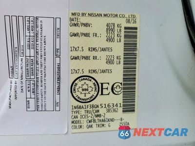 Zdjęcie 12 z 12 samochodu: 2016 NISSAN TITAN XD S VIN:1N6BA1F38GN516341 - miniatura