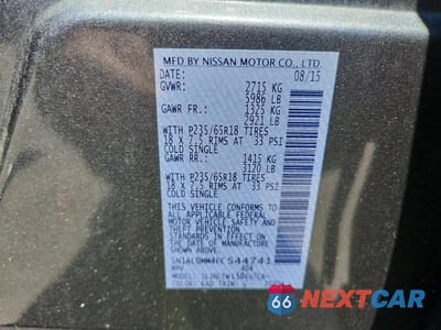 Zdjęcie 13 z 13 samochodu: 2015 INFINITI QX60 BASE VIN:5N1AL0MM4FC544741 - miniatura