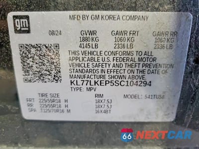 Zdjęcie 13 z 13 samochodu: 2025 CHEVROLET TRAX ACTIV VIN:KL77LKEP5SC104294 - miniatura