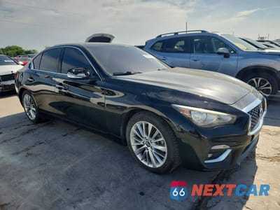 Czwarte zdjęcie samochodu z boku: 2019 INFINITI Q50 3.0T LUXE VIN:JN1EV7AP8KM517654 - miniatura