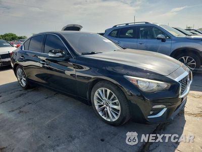 Czwarte zdjęcie samochodu z boku: 2019 INFINITI Q50 3.0T LUXE VIN:JN1EV7AP8KM517654 - miniatura