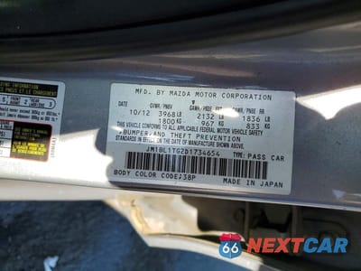 Zdjęcie 13 z 13 samochodu: 2013 MAZDA 3 I VIN:JM1BL1TG2D1734654 - miniatura