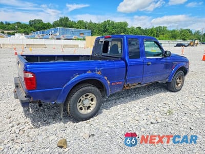 Trzecie zdjęcie samochodu z tyłu: 2003 FORD RANGER SUPER CAB VIN:1FTYR44U33PB53514 - miniatura