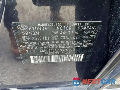 Zdjęcie 10 z 10 samochodu: 2024 HYUNDAI SONATA SEL VIN:KMHL64JA7RA402210 - miniatura