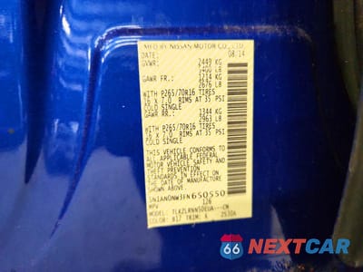 Zdjęcie 13 z 13 samochodu: 2015 NISSAN XTERRA S VIN:5N1AN0NW3FN650550 - miniatura