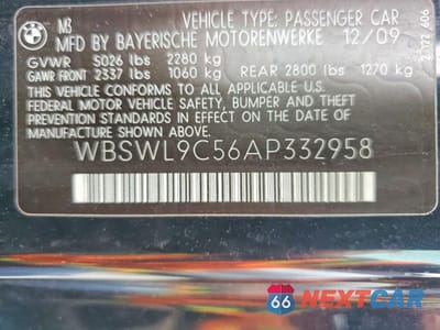Zdjęcie 12 z 12 samochodu: 2010 BMW M3 VIN:WBSWL9C56AP332958 - miniatura