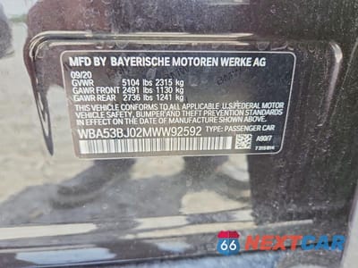 Zdjęcie 12 z 12 samochodu: 2021 BMW 540I VIN:WBA53BJ02MWW92592 - miniatura