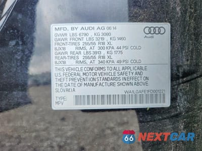 Zdjęcie 13 z 13 samochodu: 2015 AUDI Q7 PREMIUM PLUS VIN:WA1LGAFE1FD001221 - miniatura