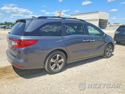 Trzecie zdjęcie samochodu z tyłu: 2019 HONDA ODYSSEY TOURING VIN:5FNRL6H82KB007581 - miniatura
