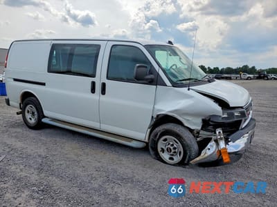 Czwarte zdjęcie samochodu z boku: 2019 GMC SAVANA 2500 CARGO DELIVERY VAN VIN:1GTW7AFG8K1304075 - miniatura