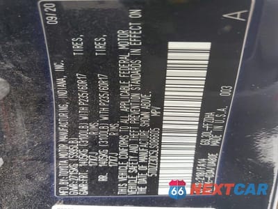Zdjęcie 13 z 13 samochodu: 2020 TOYOTA SIENNA L VIN:5TDZZ3DC5LS086605 - miniatura