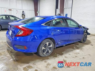 Trzecie zdjęcie samochodu z tyłu: 2021 HONDA CIVIC LX VIN:2HGFC2F6XMH540273 - miniatura