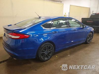 Trzecie zdjęcie samochodu z tyłu: 2017 FORD FUSION S VIN:3FA6P0G75HR395058 - miniatura
