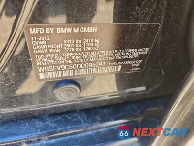 Zdjęcie 12 z 12 samochodu: 2013 BMW M5 VIN:WBSFV9C50DD096291 - miniatura