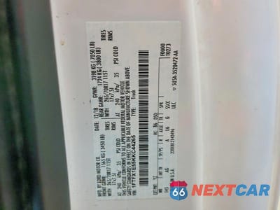 Zdjęcie 12 z 12 samochodu: 2019 FORD F150 SUPER CAB VIN:1FTFX1E55KKC44265 - miniatura