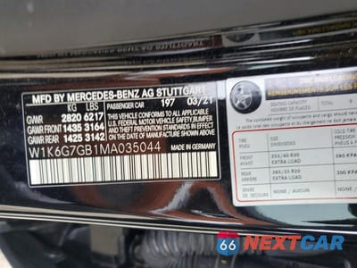 Zdjęcie 12 z 12 samochodu: 2021 MERCEDES-BENZ S 580 4MATIC VIN:W1K6G7GB1MA035044 - miniatura