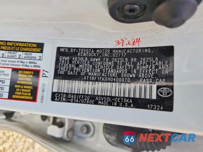Zdjęcie 13 z 13 samochodu: 2017 TOYOTA CAMRY SE VIN:4T1BF1FK6HU400070 - miniatura