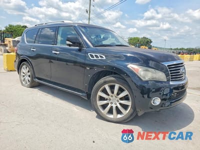 Czwarte zdjęcie samochodu z boku: 2014 INFINITI QX80 BASE VIN:JN8AZ2NE4E9066052 - miniatura
