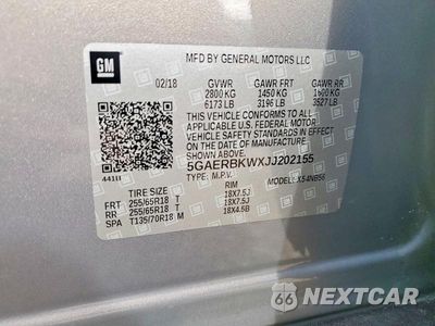 Zdjęcie 13 z 13 samochodu: 2018 BUICK ENCLAVE ESSENCE VIN:5GAERBKWXJJ202155 - miniatura