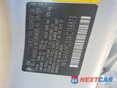 Zdjęcie 12 z 12 samochodu: 2010 BMW 535 XI VIN:WBANV9C51AC138873 - miniatura