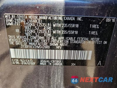 Zdjęcie 13 z 13 samochodu: 2017 TOYOTA RAV4 PLATINUM VIN:2T3DFREV2HW542989 - miniatura