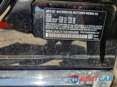 Zdjęcie 12 z 12 samochodu: 2019 BMW 530E VIN:WBAJA9C51KB389488 - miniatura
