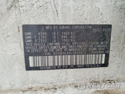 Zdjęcie 13 z 13 samochodu: 2020 SUBARU IMPREZA SPORT VIN:4S3GKAL6XL3605970 - miniatura