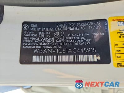 Zdjęcie 12 z 12 samochodu: 2010 BMW 528 XI VIN:WBANV1C51AC445915 - miniatura