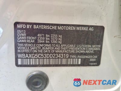 Zdjęcie 12 z 12 samochodu: 2013 BMW 528 I VIN:WBAXG5C53DD234319 - miniatura