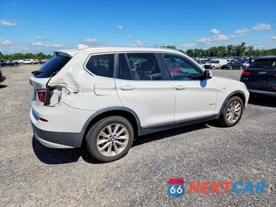 Trzecie zdjęcie samochodu z tyłu: 2012 BMW X3 XDRIVE28I VIN:5UXWX5C52CL718029 - miniatura