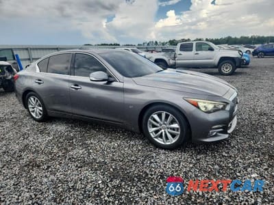 Czwarte zdjęcie samochodu z boku: 2015 INFINITI Q50 BASE VIN:JN1BV7AP0FM331227 - miniatura