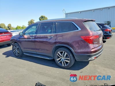Drugie zdjęcie samochodu z przodu: 2017 HONDA PILOT ELITE VIN:5FNYF6H09HB065483 - miniatura