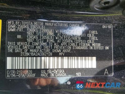 Zdjęcie 13 z 13 samochodu: 2010 LEXUS RX 350 VIN:2T2BK1BA2AC062128 - miniatura