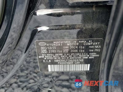 Zdjęcie 12 z 12 samochodu: 2017 HYUNDAI ELANTRA SE VIN:KMHD84LF1HU069748 - miniatura