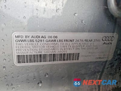 Zdjęcie 12 z 12 samochodu: 2007 AUDI A6 3.2 QUATTRO VIN:WAUDH74FX7N013821 - miniatura