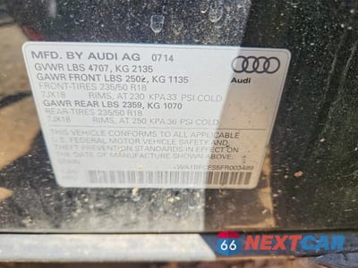 Zdjęcie 14 z 14 samochodu: 2015 AUDI Q3 PREMIUM PLUS VIN:WA1BFCFS5FR003489 - miniatura