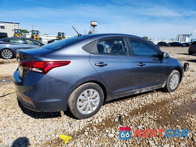 Trzecie zdjęcie samochodu z tyłu: 2019 HYUNDAI ACCENT SE VIN:3KPC24A37KE075554 - miniatura