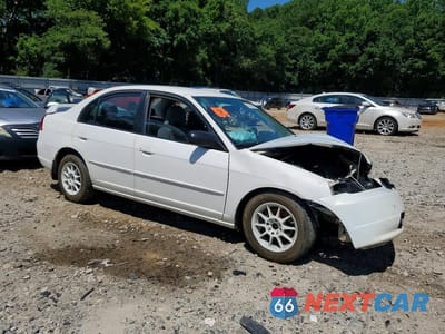 Czwarte zdjęcie samochodu z boku: 2003 HONDA CIVIC LX VIN:2HGES15503H572407 - miniatura