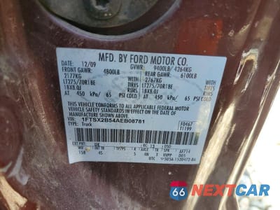 Zdjęcie 12 z 12 samochodu: 2010 FORD F250 SUPER DUTY VIN:1FTSX2B54AEB08781 - miniatura