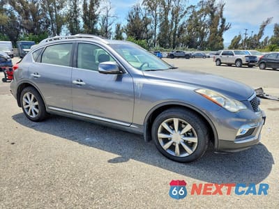 Czwarte zdjęcie samochodu z boku: 2017 INFINITI QX50 BASE VIN:JN1BJ0RP1HM386005 - miniatura