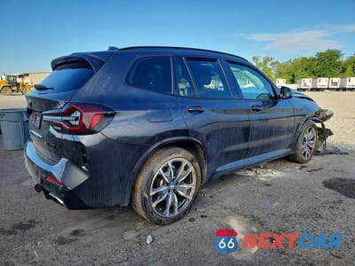 Trzecie zdjęcie samochodu z tyłu: 2022 BMW X3 SDRIVE30I VIN:5UX43DP09N9K61294 - miniatura