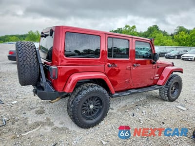 Trzecie zdjęcie samochodu z tyłu: 2012 JEEP WRANGLER UNLIMITED SAHARA VIN:1C4HJWEG2CL111886 - miniatura