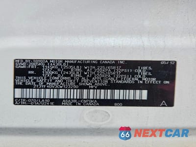 Zdjęcie 13 z 13 samochodu: 2012 TOYOTA RAV4 LIMITED VIN:2T3YF4DV3CW123290 - miniatura